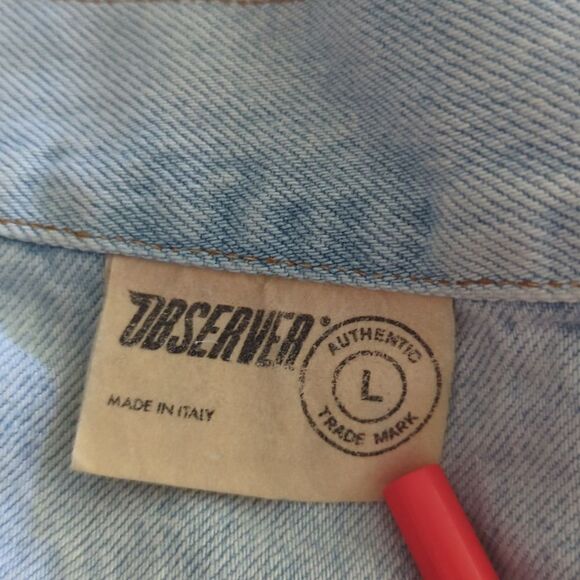 Vintage‎ Observer floral embroidered jean shorts made in Italy - Picture 2 of 11